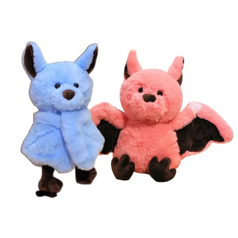 

25cm Creative Cartoon Bat Plush Toy Dark Elf Cute Bat Doll Soft Stuffed Animal Sleep Storytelling Halloween Gift for Children