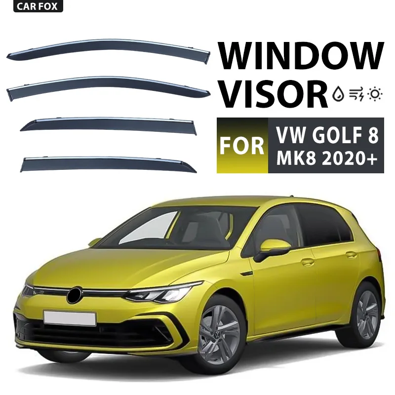 Window Visor Rain Guard Wind Deflector For VW Golf Sportsvan SV MPV Side Window Sun Rain Vent Shade Car Exterior Accessories