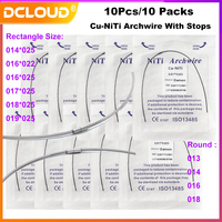 10Pack Dental Orthodontic Copper Nickel Titanium Arch Wires Cu-Niti Archwire With Stops Damon Form Elastic Wire Dentist Material