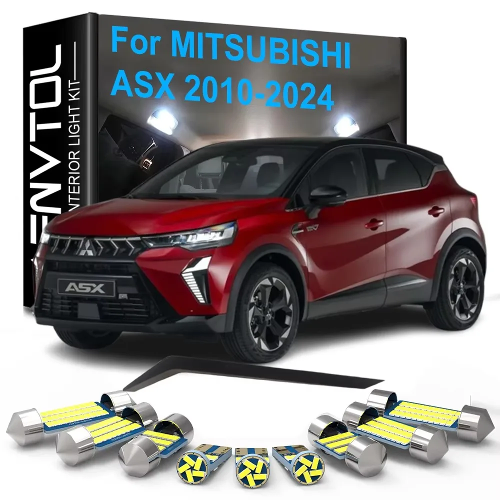 9-teiliges LED-Innenbeleuchtungsset Canbus für Mitsubishi ASX 2010-2018 2019 2020 2021 2022 2023 2024 Auto-Deckenleuchte Kartenleuchte Kofferraumleuchte Kennzeichenleuchte