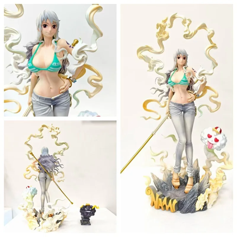 Figura Coleccionable de PVC de la Serie Ly One Piece Cat Burglar Nami Nika, Modelo GK para Fanáticos del Anime, Decoración para el Hogar y la Oficina