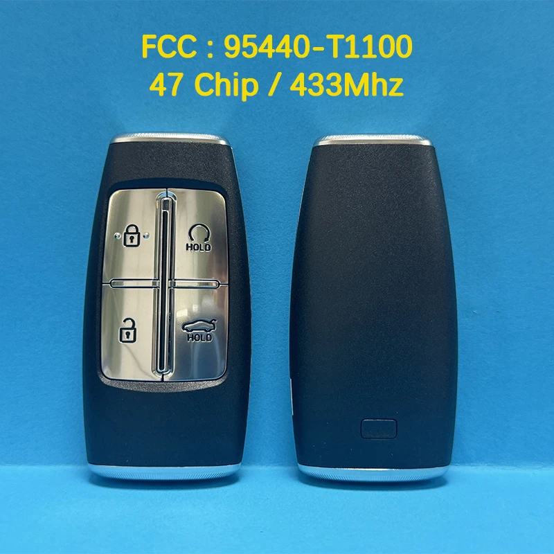 CN020374 Послепродажный 4-кнопочный смарт-ключ дистанционного управления 47 чипов 433 МГц FCC 95440-T1100 Keyless Go для Hyundai G80 2022