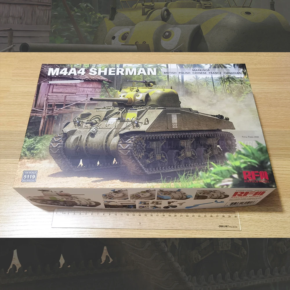 [Ryefield Model] RFM RM-5119/2079 1/35 M4A4 Sherman（Plastic Model Kit）