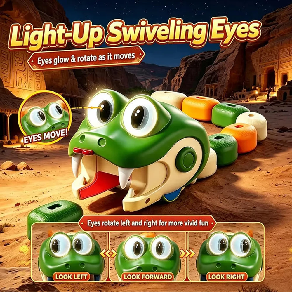 Magnetic Gluttonous Snake Toy Greedy Bean Chasing Game With Remote Control Party Game Christmas Gift