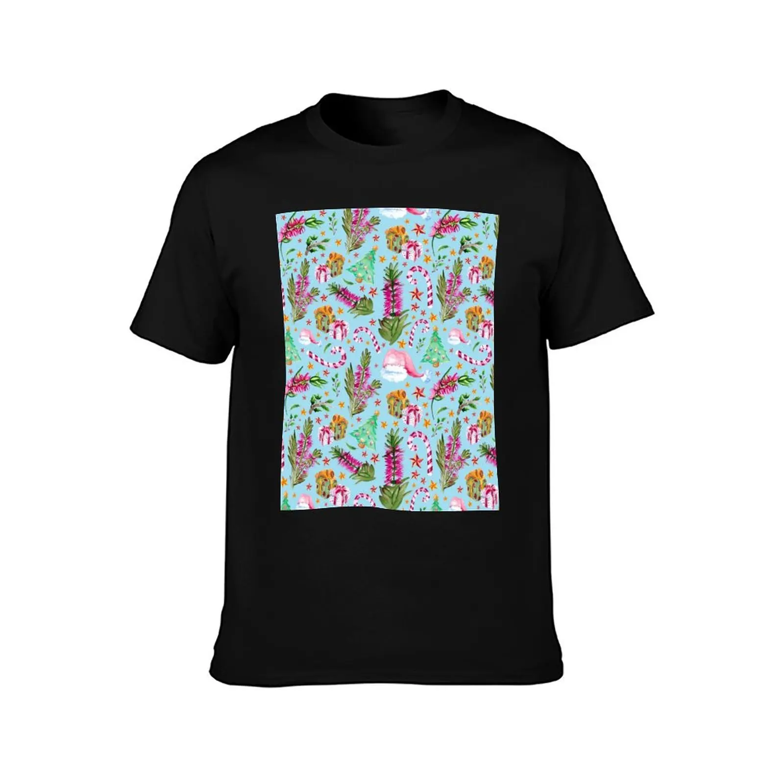 Australian Native Florals - A Christmas Pattern T-Shirt Lightweight Casual Summer T-Shirt