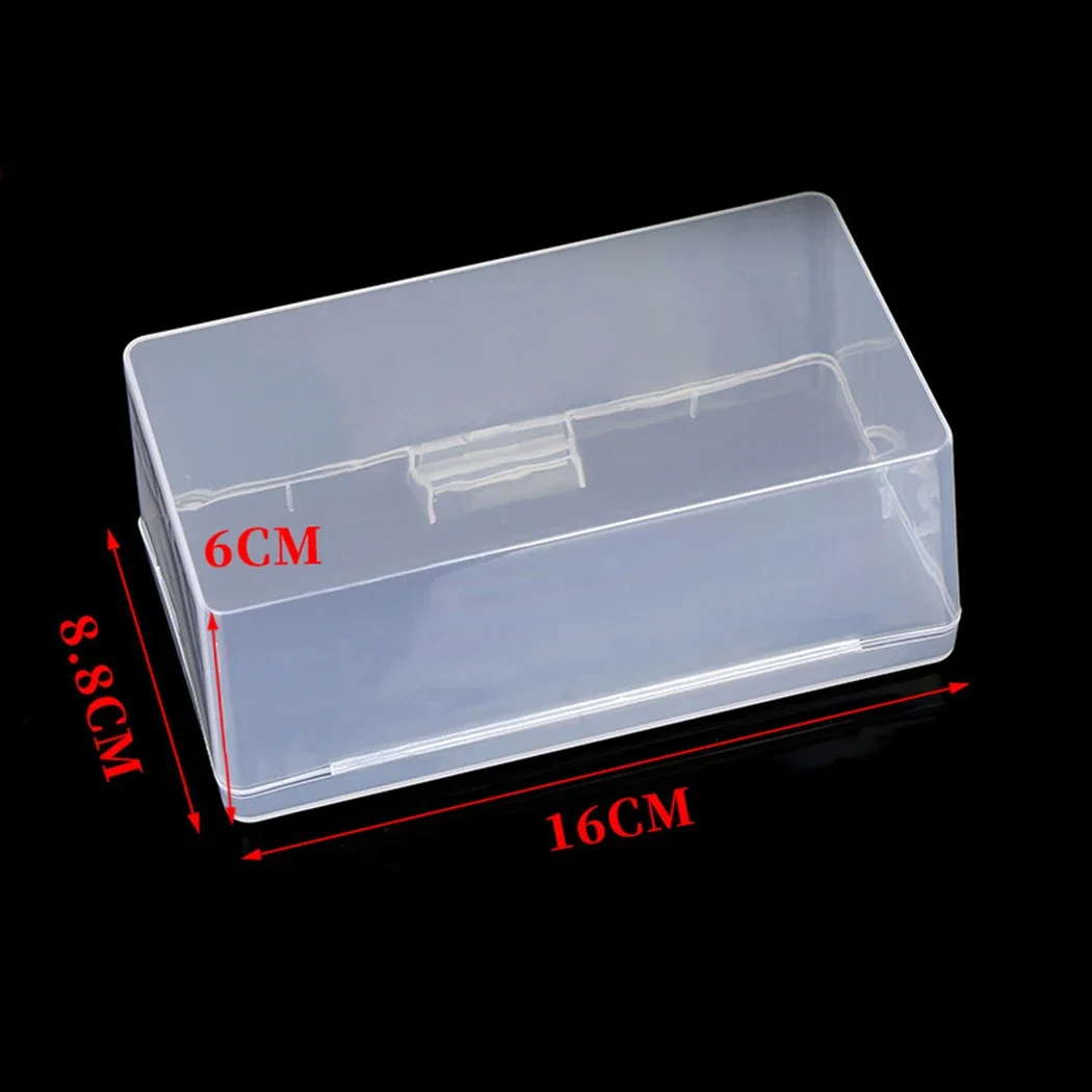 Rectangular Plastic Transparent With Lid Storage Box Collection Container Case Multipurpose Home Storage Box 16*8.8*6cm