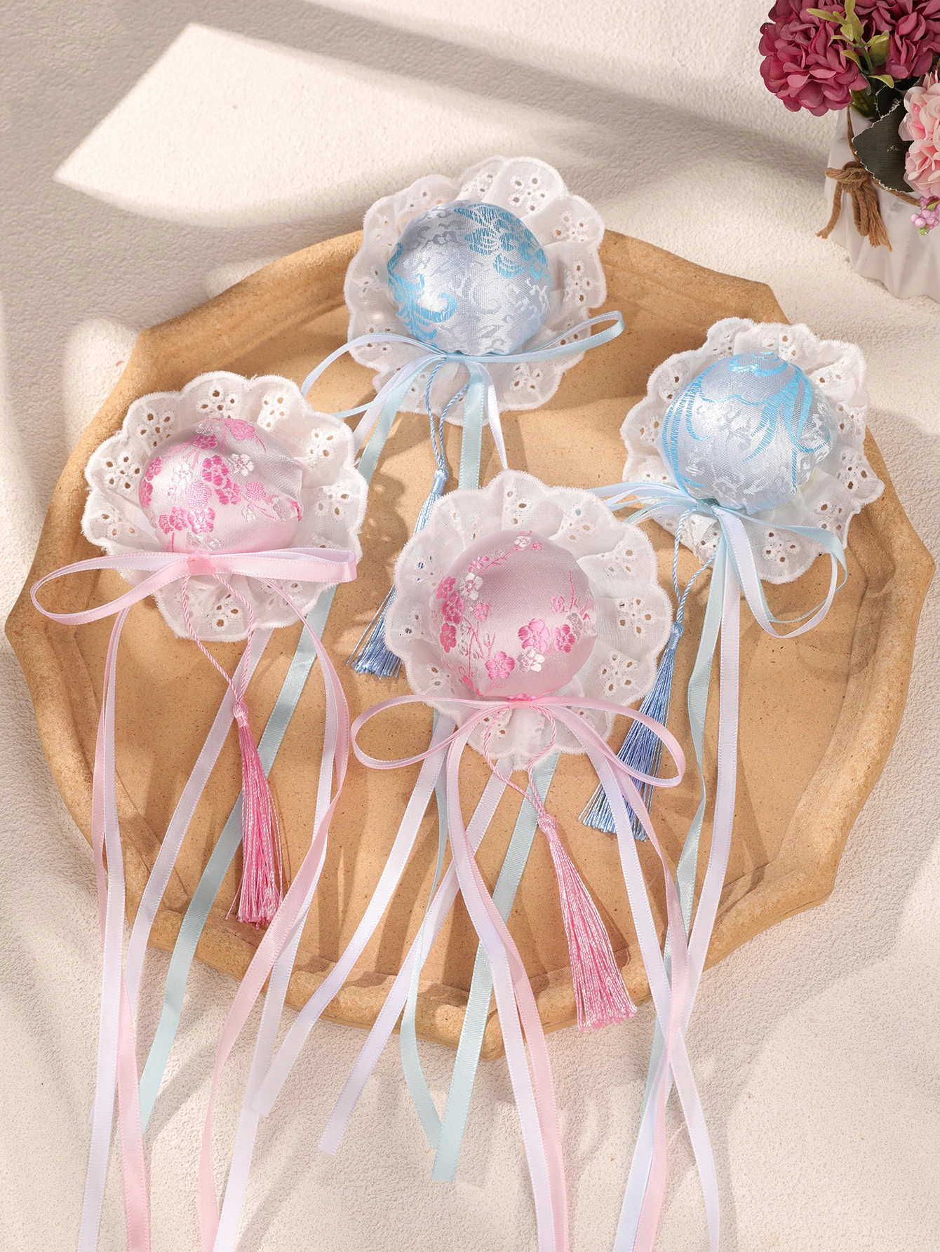Women'S Accessories New Look - New Chinese-Style Pink Cherry Blossom Hairpin