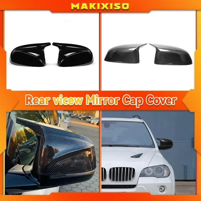 

For BMW X5 G05 X4 G02 X3 G01 2018 ~2020 Car Rear View Side Wing Mirror Cap gloss black Replacement Cover car accessories 2019