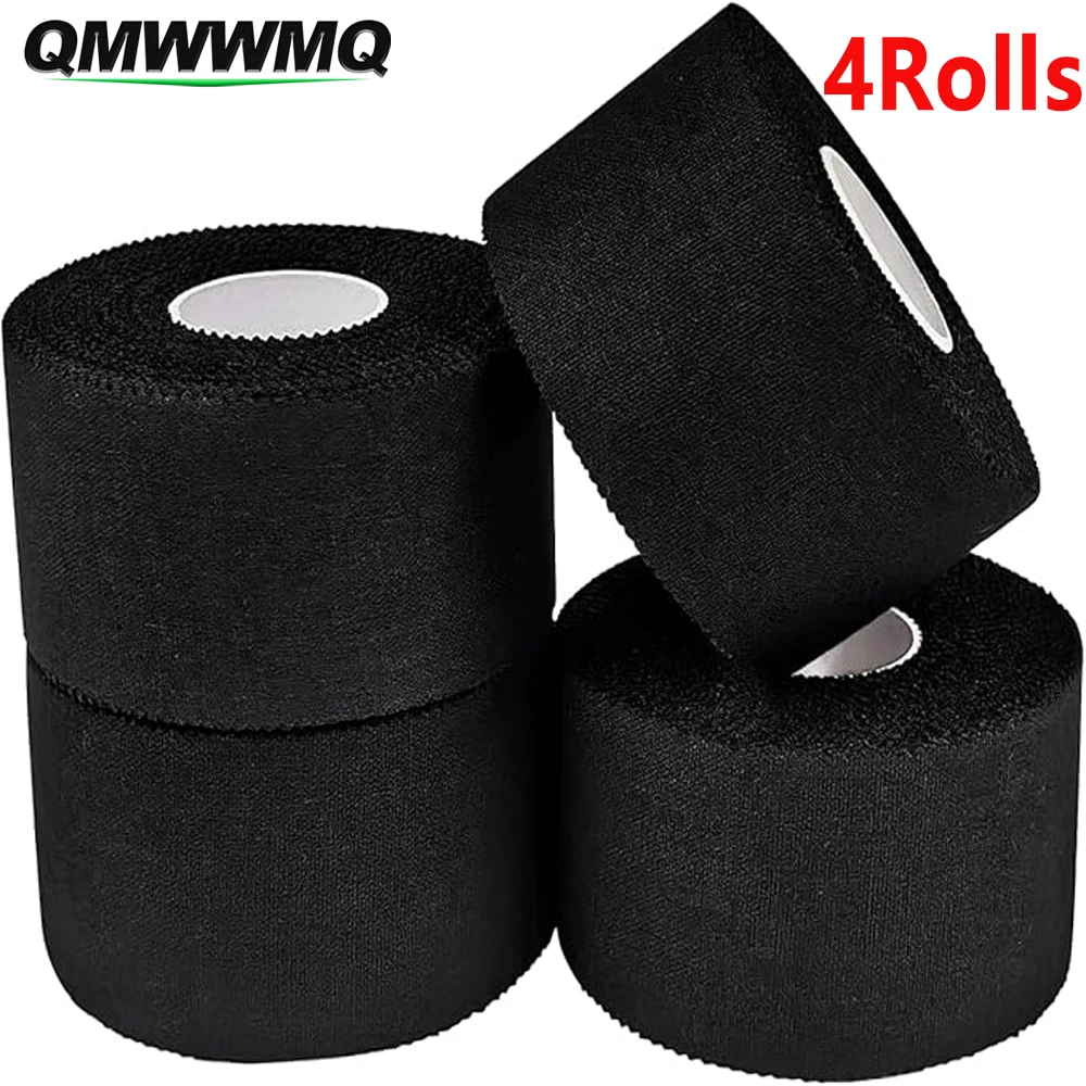 

4 Rolls Athletic Sports Tape Finger Tape White Extra Strong 1.5-Inch x 32-feet No Sticky Residue Tape for Sports Football