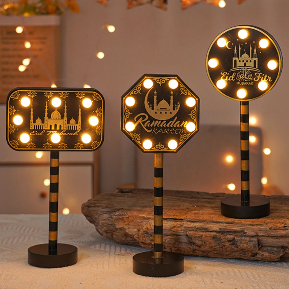 Ramadan Decor Moon Night Light With 6000LM Built-in LED Beads E14 Lamp Head IP42 Waterproof Table Light For Bedroom