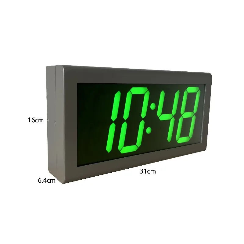 4-Inch 4-digit green LED network clock, NTP synchronization, automatic daylight saving time adjustment