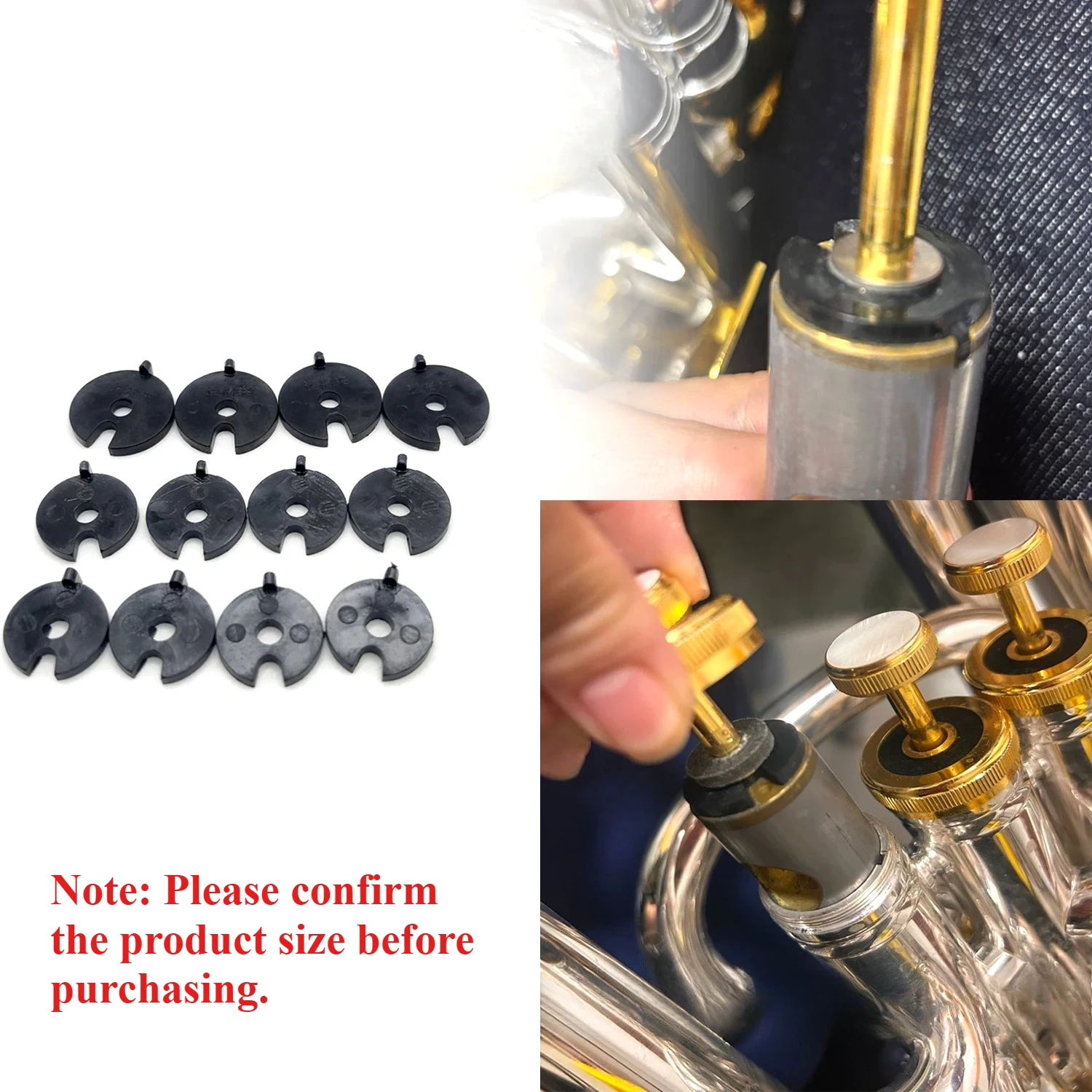 Tuba, Tuba Bajo, Piezas de Posicionamiento de Goma, Accesorios Especiales para el Mantenimiento y Reparación de Instrumentos de Viento Metal
