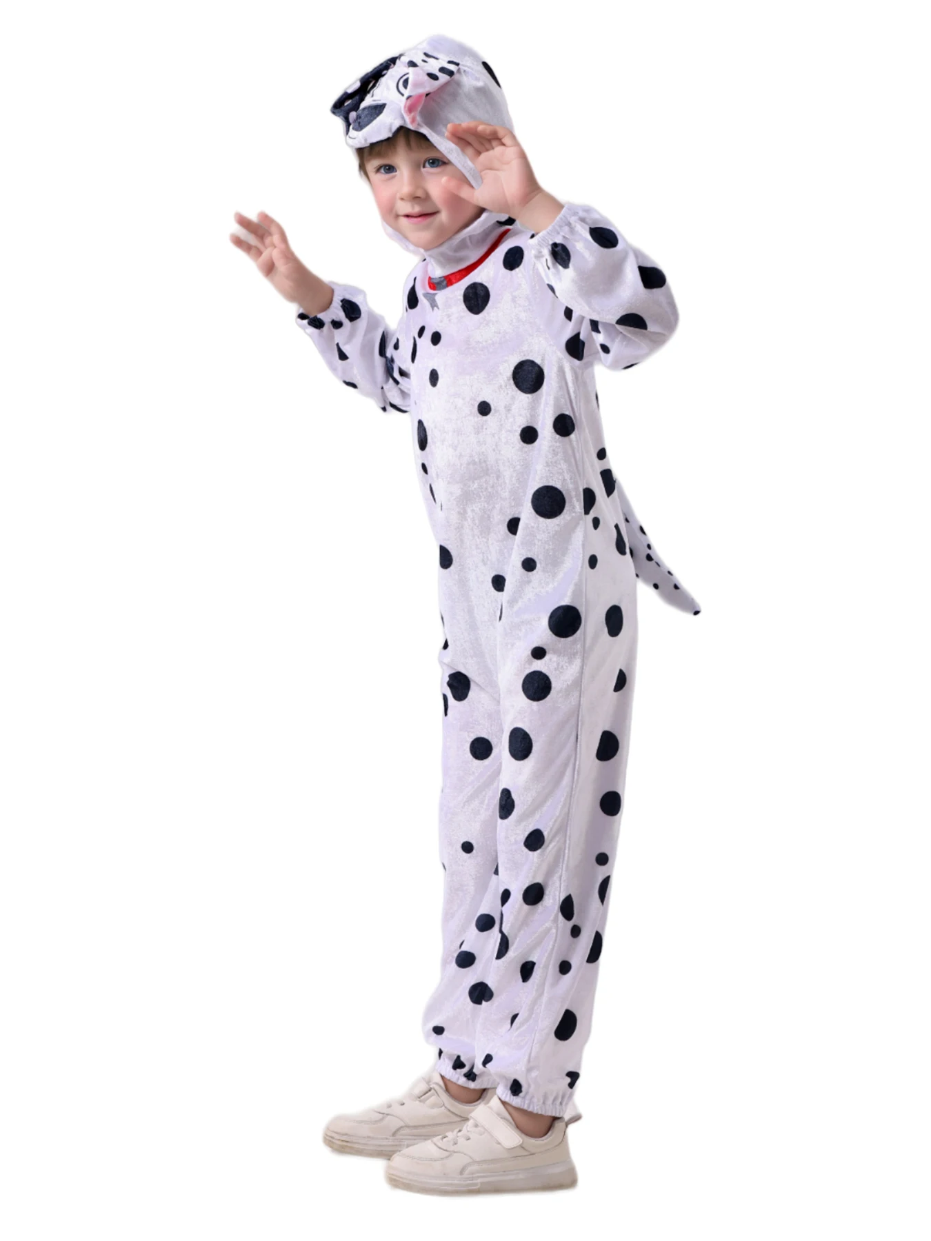 Kids Boys Girls Animal Dalmatians Lovely Dog Cosplay Fancy-dress Halloween Carnival Themed Party Costume Size XS To L