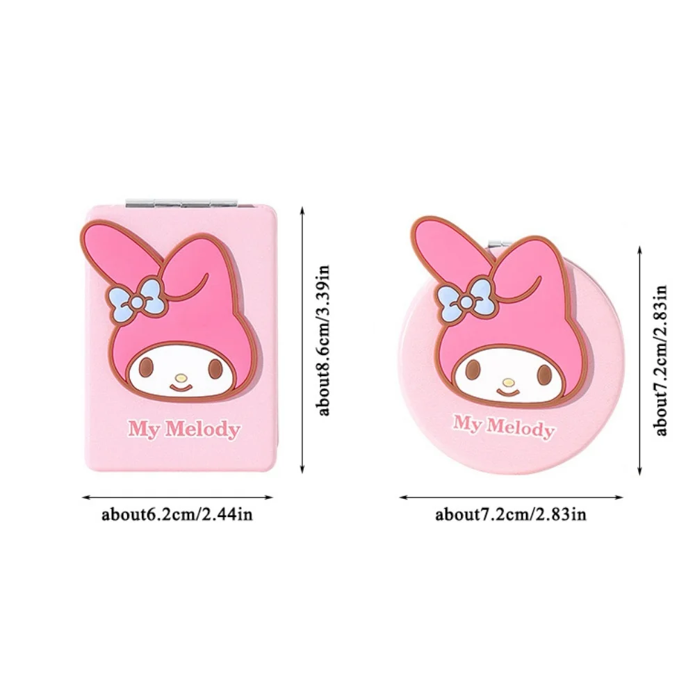 Genuine Sanrio Cinnamoroll Melody Fold Two-Way Mirrors Lady Travel Portable Makeup Mirror Cartoon Personal Care Compact Mirror - view 6