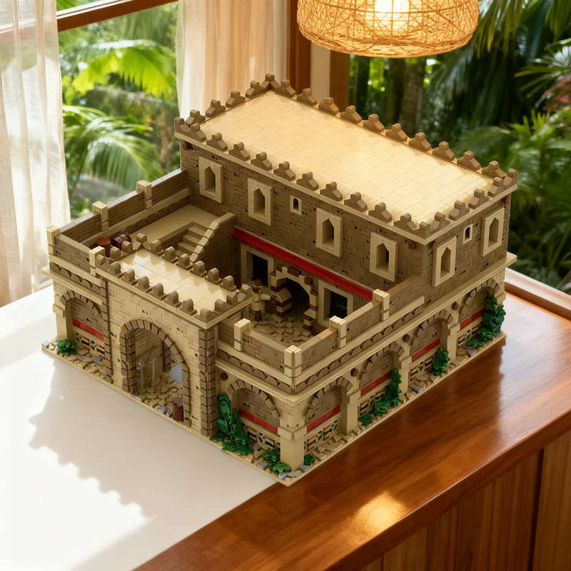 

5399 деталей MOC: Модель казармёнок из игры Age of Empires, конструктор, креативный подарок, DIY-декор для взрослых и детей, премиум-класс, для рабочего стола