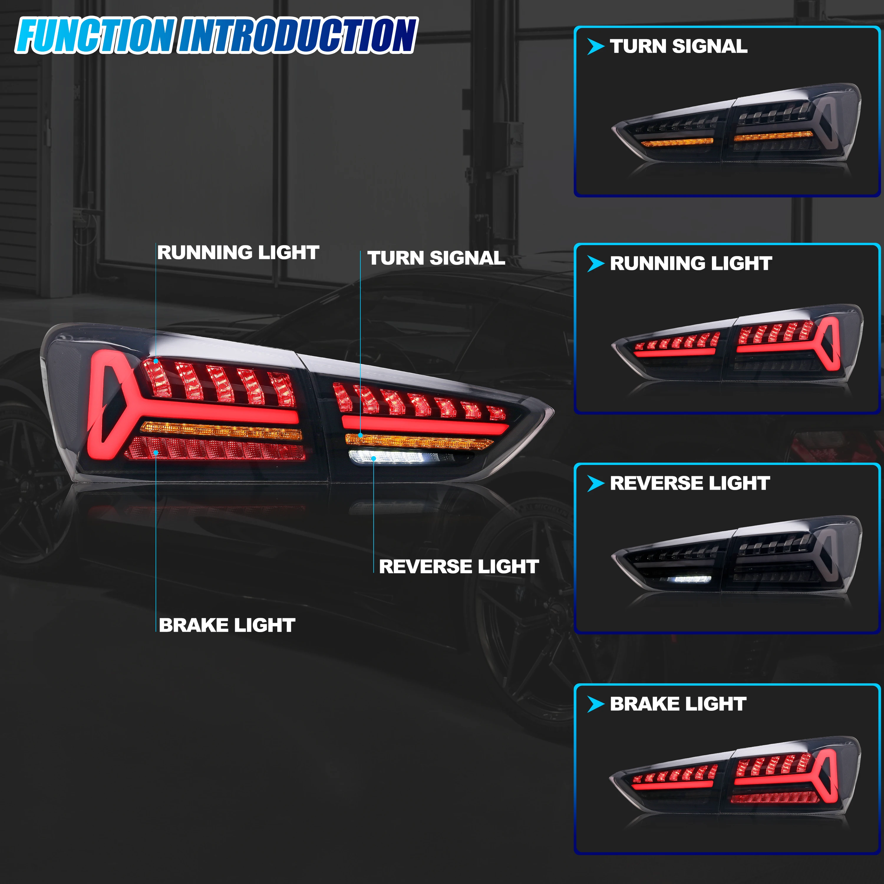 LED Tail Lights for Chevrolet Chevy Malibu 2016-2025 LS LT RSSequential Turn Signal Start-up Animation Black Rear Lamps Assembly