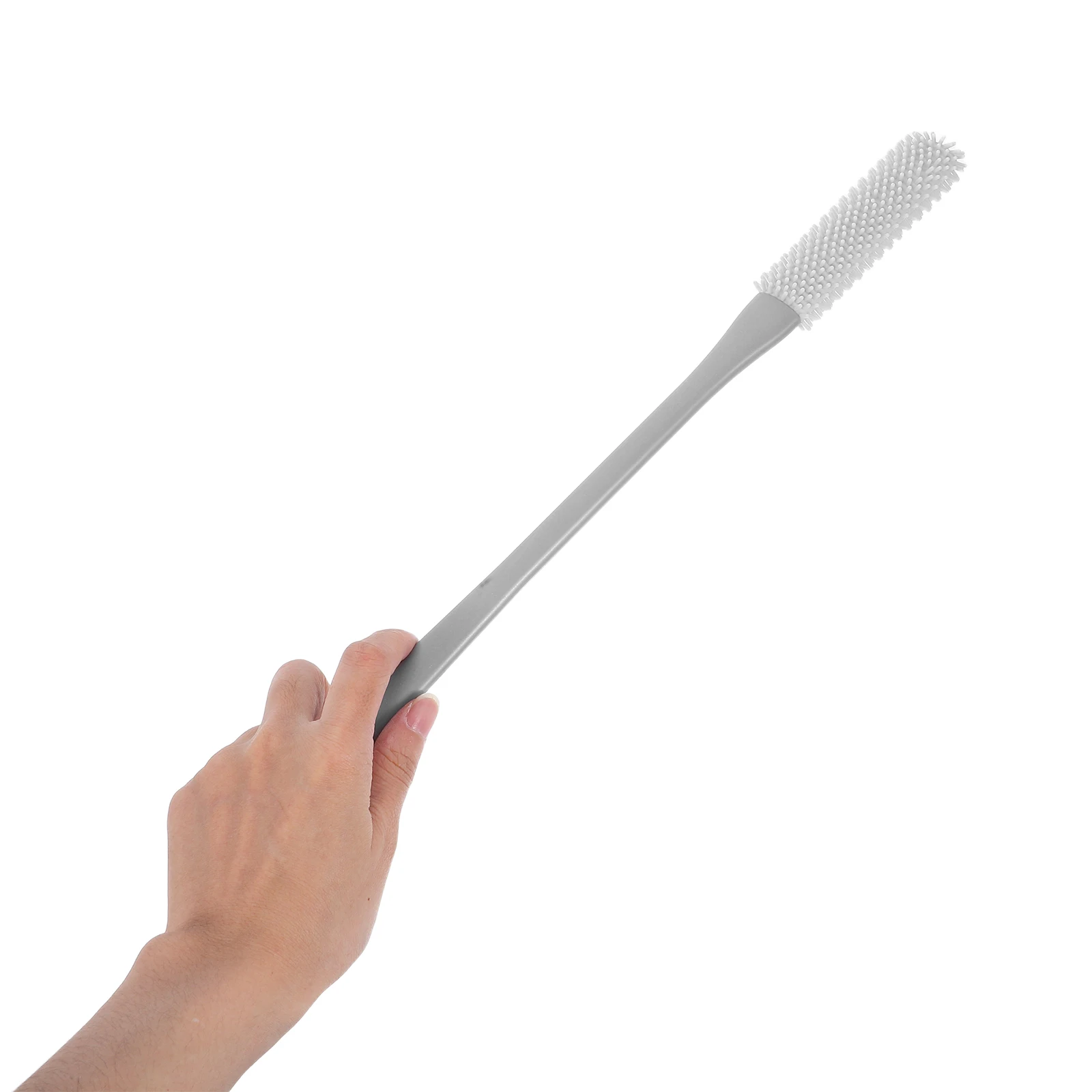

2 Pcs Foot Care Brush Grey Handle Soft Rubber Exfoliating Scrubber for Toe Cleaning Dead Skin Removal Foot Massage Tool