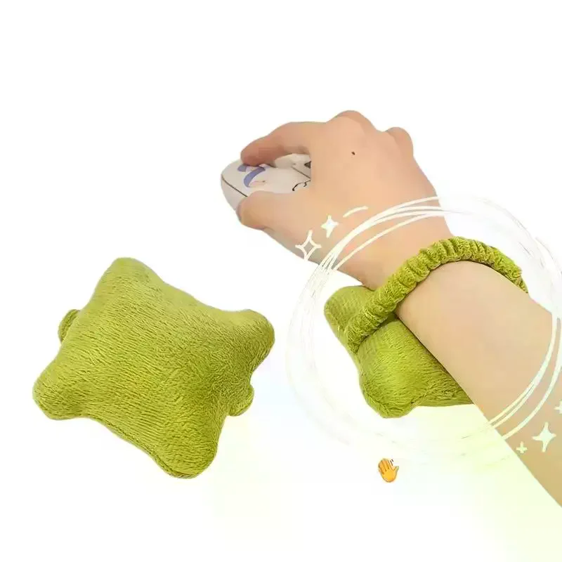 Plush Wrist Rest Cushion Soft Wrist Support Pillow: Anti Fatigue Mouse Pad Computer Office Gaming