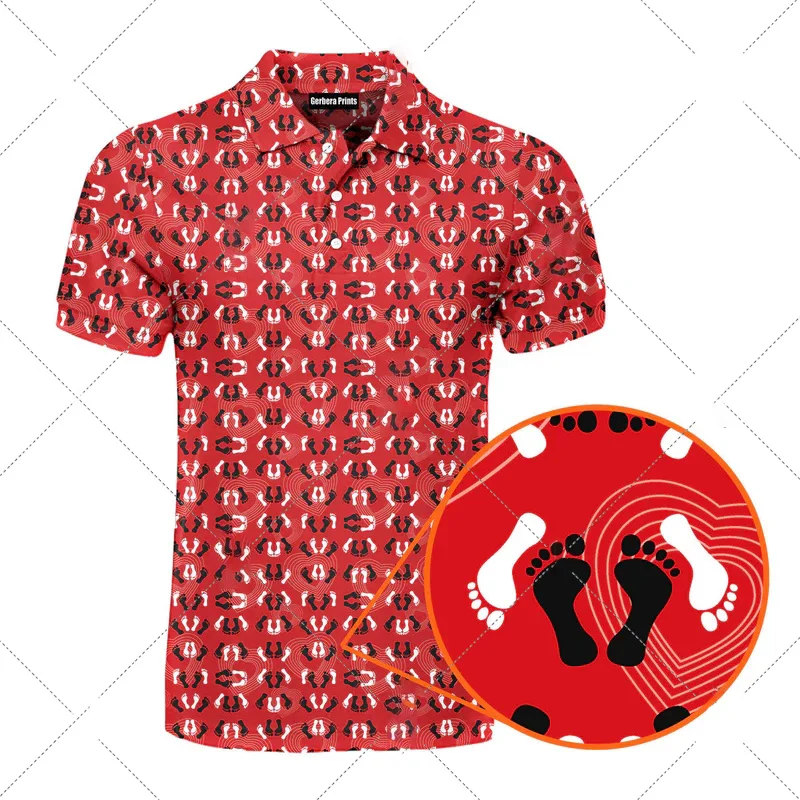 قميص جولف رجالي مضحك ومثير ومطبوع ومضحك، قميص هيب هوب شخصي بأكمام قصيرة يسمح بمرور الهواء، قميص بولو lape بأكمام قصيرة #6