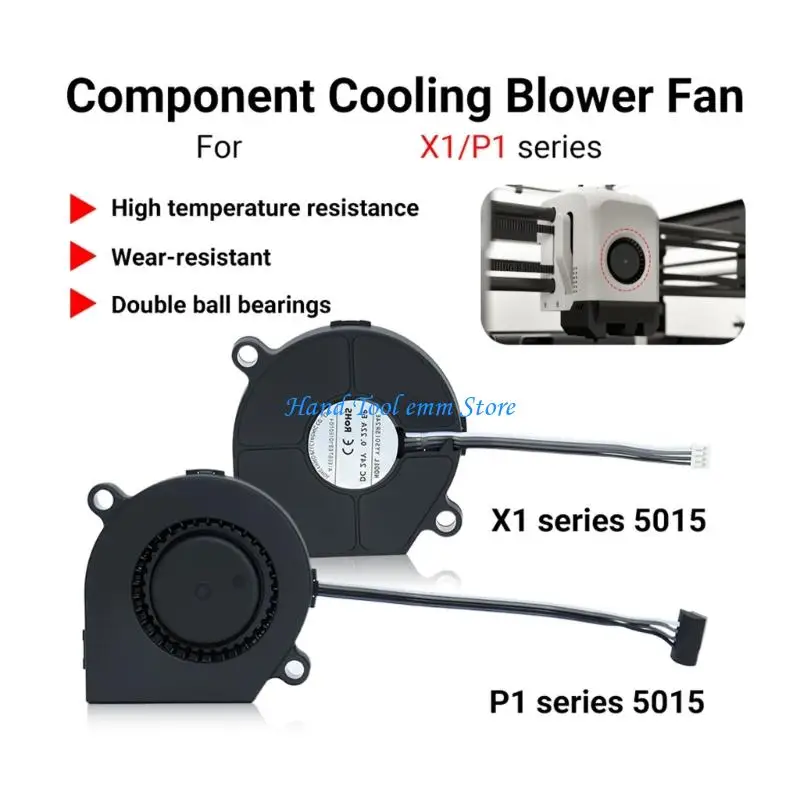 

H37F Double Ball Bearing 5015 Blower Fan Construction Silents For Electronics Cooling