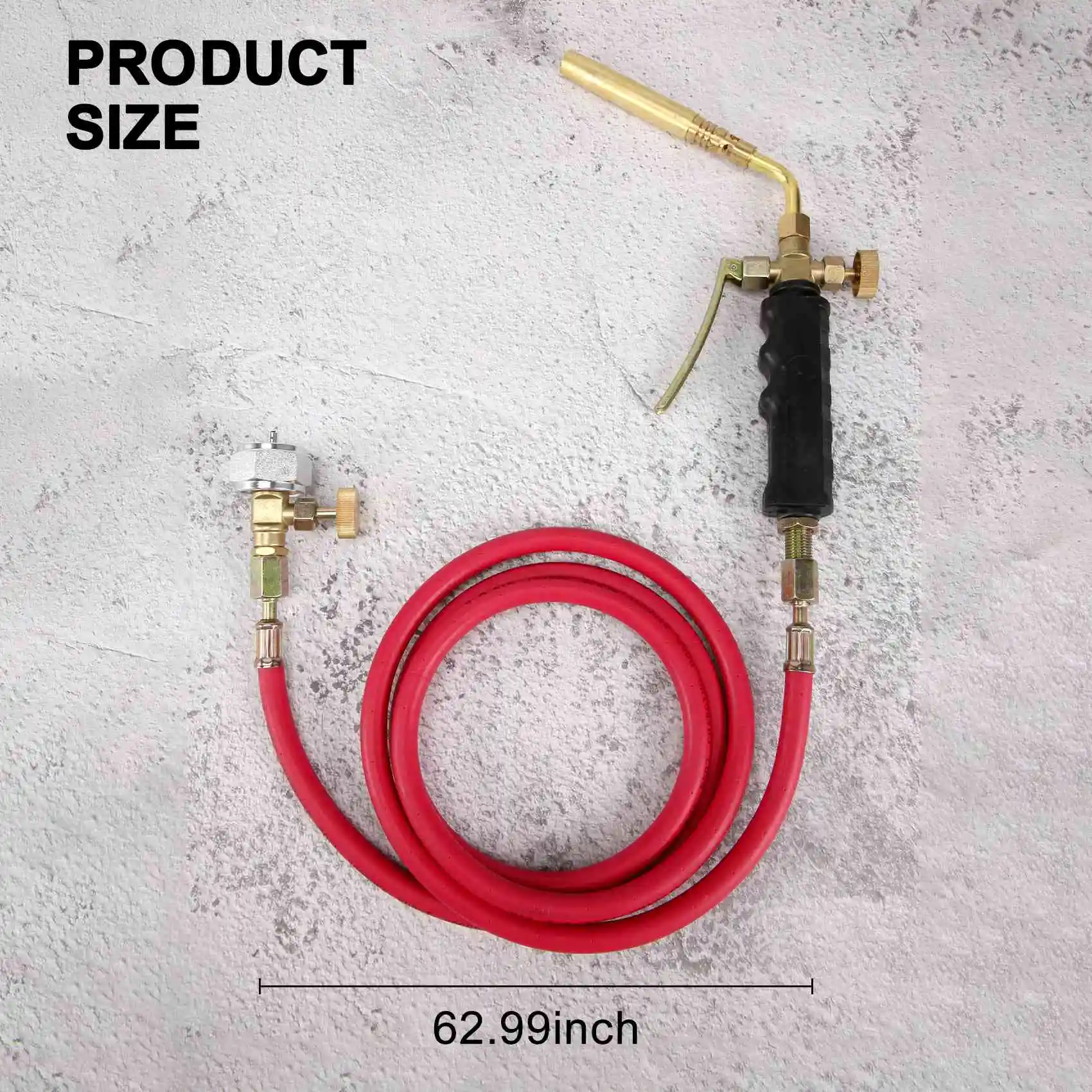 BVBV Antorcha de soldadura de soldadura de soldadura Antorcha de soldadura de propano MAPP con manguera de 1,6 M