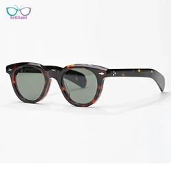 Sunglasses Men Women Luxury Brand Round Acetate STANLEY KUBRICK Fashion Designer UV400 Outdoor Handmade New Trendy SUN GLASSES