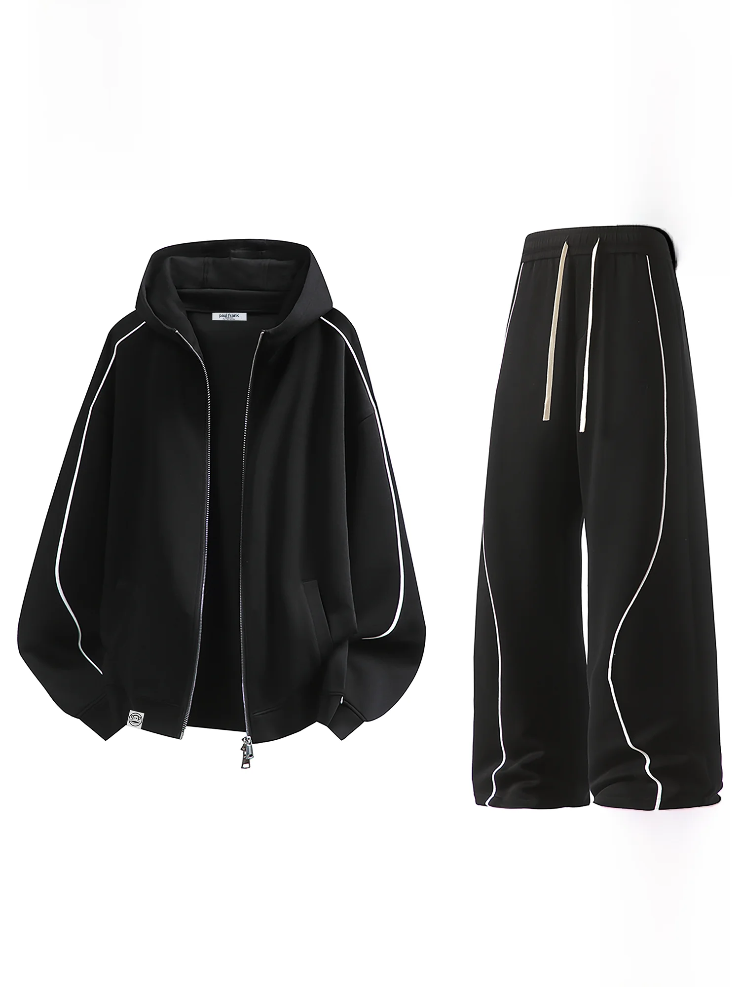 

Мужской зимний теплый спортивный костюм Paul Frank: толстовка на флисовой подкладке и повседневные брюки из смесового хлопка и полиэстера для молодежи