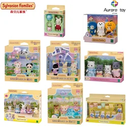 Sylvanian Familien Anime Figur guter Freund Action figuren Mädchen Figur Kawaii Modell Anhänger niedlichen Geburtstags geschenk für Kinder Spielzeug