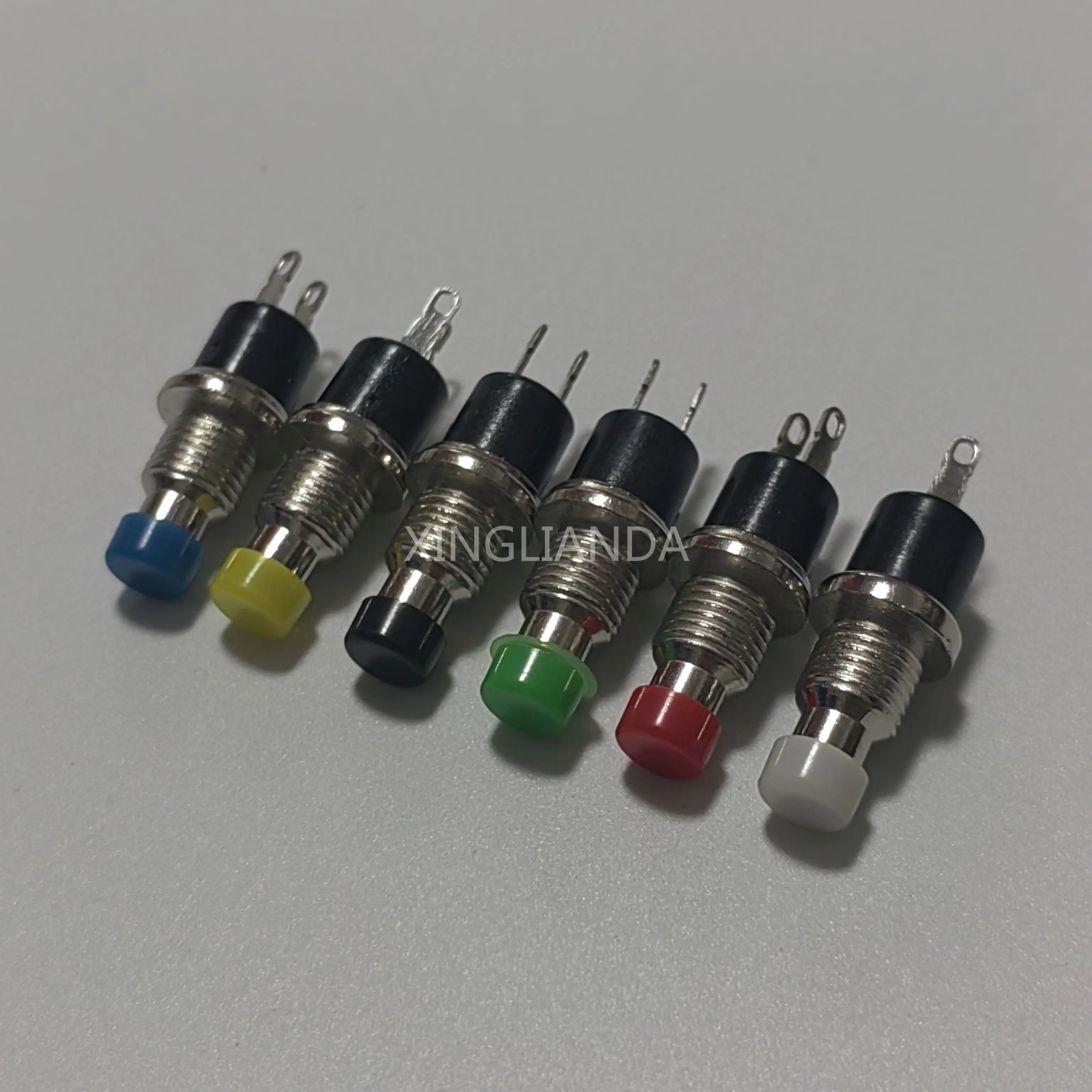 PBS-110 7MM Botão Momentâneo Redefinir Micro Interruptor Momentâneo Normalmente Aberto Sem Bloqueio