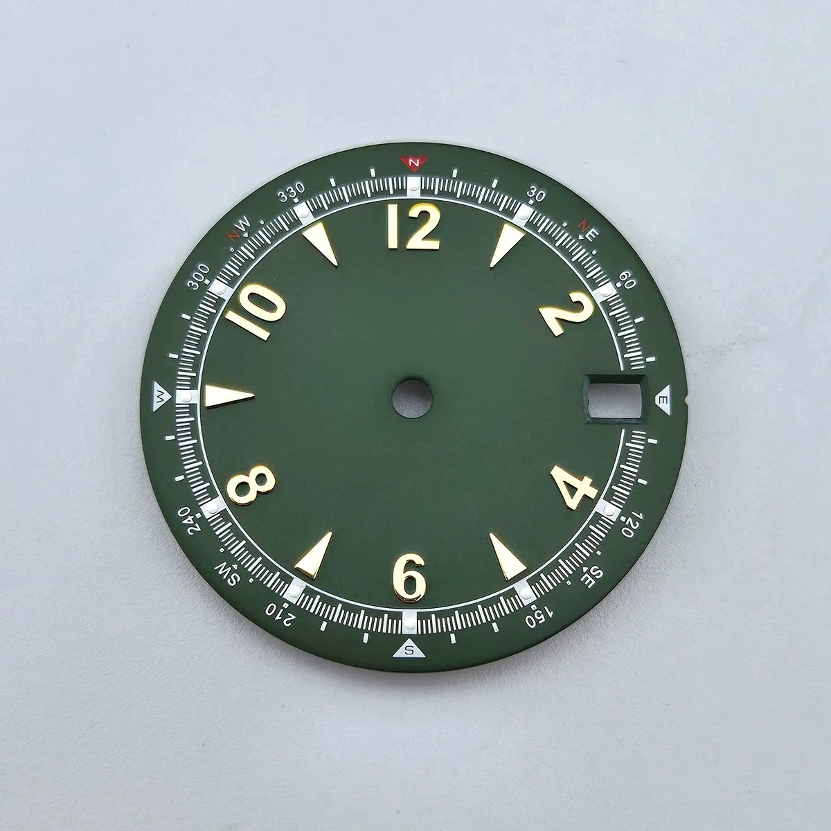 28.5mm No Logo Matte Dial For NH35/NH36 Automatic Movement Green Luminous Quality Watch Modification Accessories Custom Logo