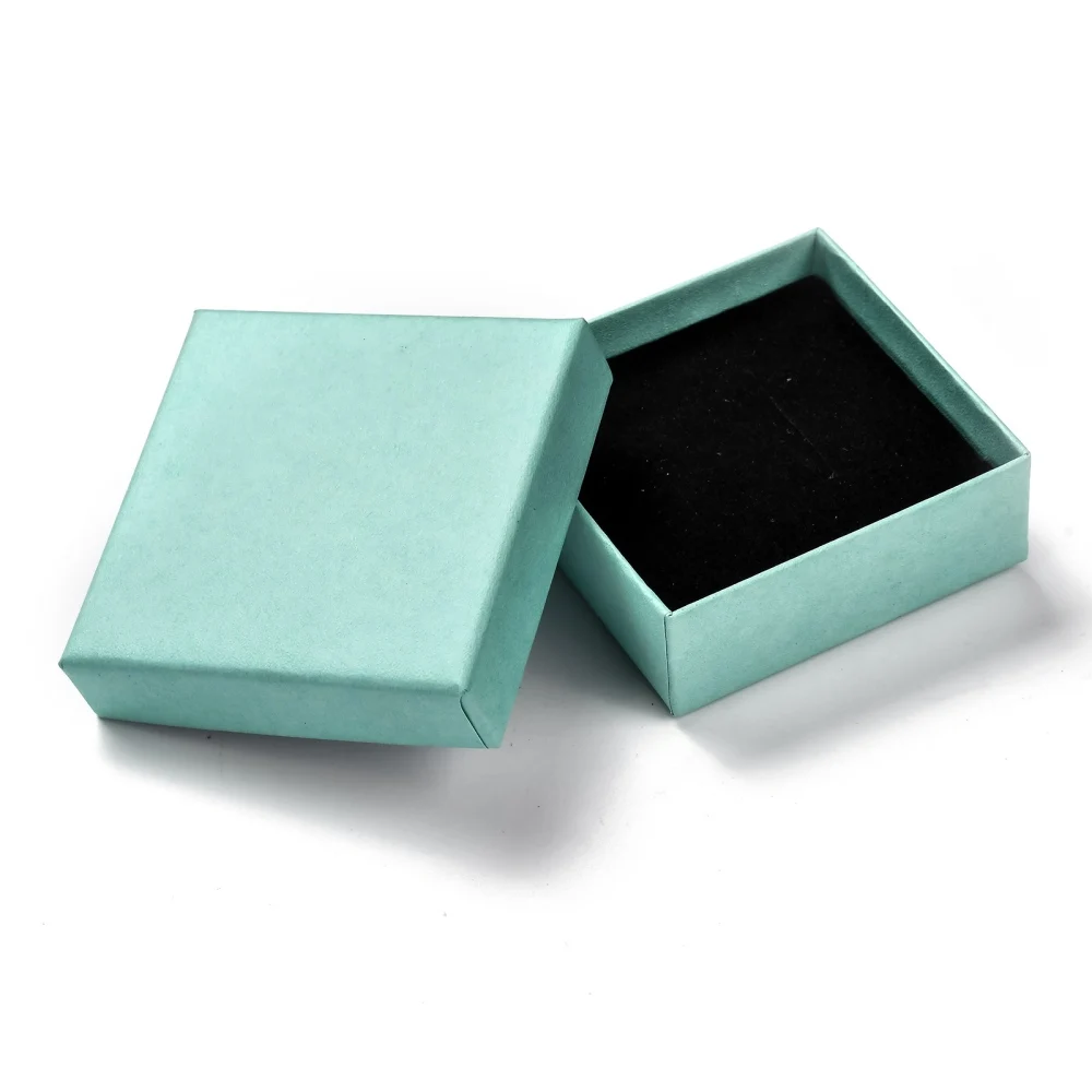 32Pcs Jewelry Display Box Cardboard Ring Boxes with Sponge for Small Watches Necklaces Earrings Bracelet Jewelry Gift Packaging