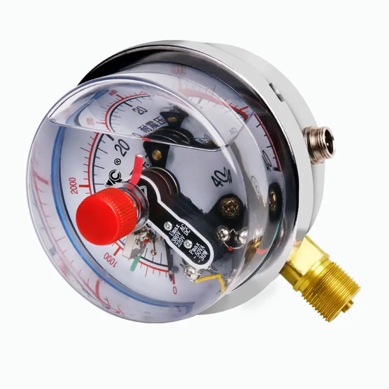 YNXC-100 Seismic Magnetic Assisted Electric Contact Pressure Gauge