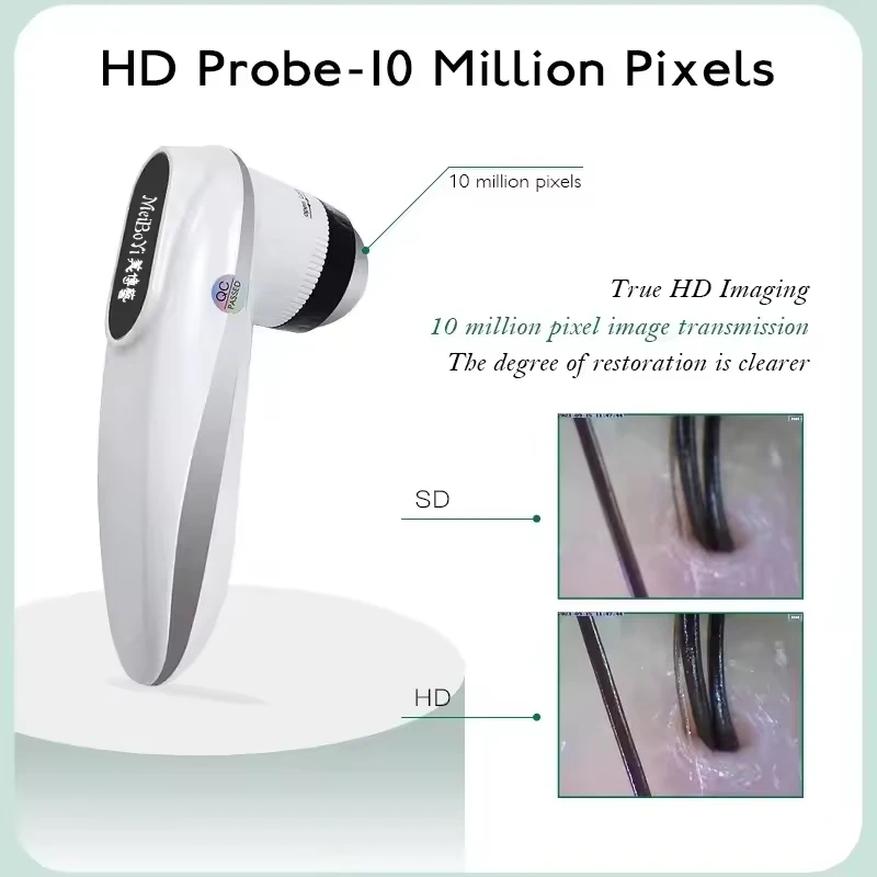 محلل جلد فروة الرأس كاشف بصيلات الشعر مجهر فروة الرأس 4 الطيفية 5G WIFI ماسح الشعر التطبيق التشخيصي أرشيف العملاء #3