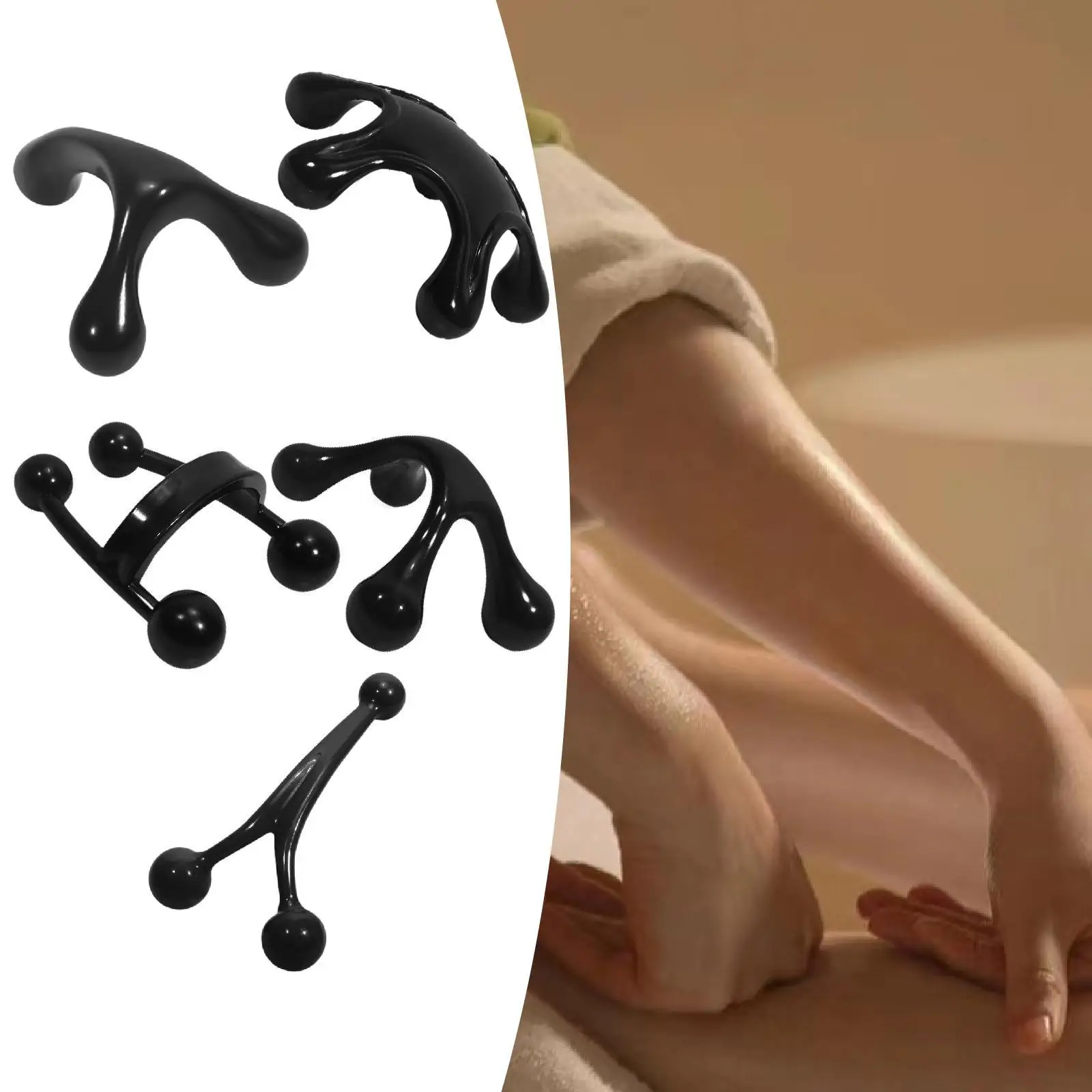 Массажер для тела триггерной точки, инструмент для расслабления мышц, инструмент для массажа глубоких тканей, ручной инструмент для трапеции, шеи, рук, ног