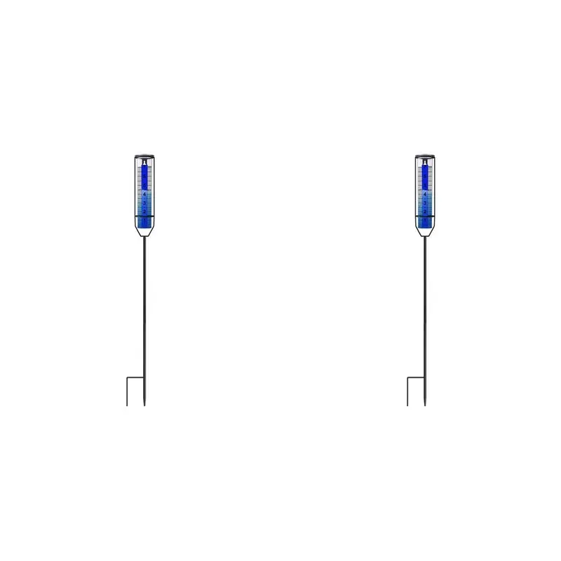 A98E-2X Upgraded Rain Gauge, Freeze Proof Rain Gauge Outdoor Best Rated, Large Clear Numbers Rain Gauges For Yards With Stake