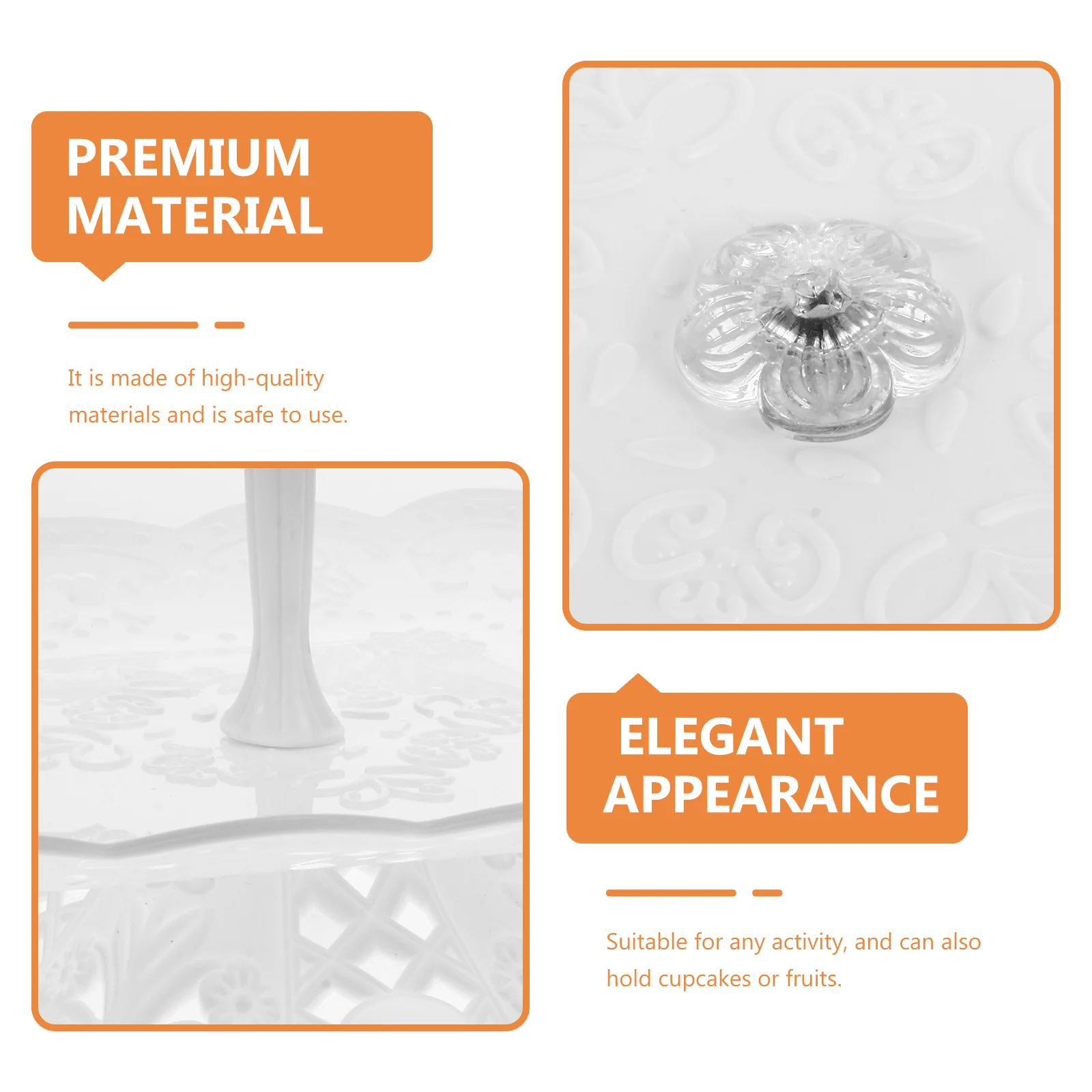 1Pcs Cake Holder PP Material Perfect for Any Occasion Multi-Layered for Cakes Cupcakes Fruits Dessert Rack