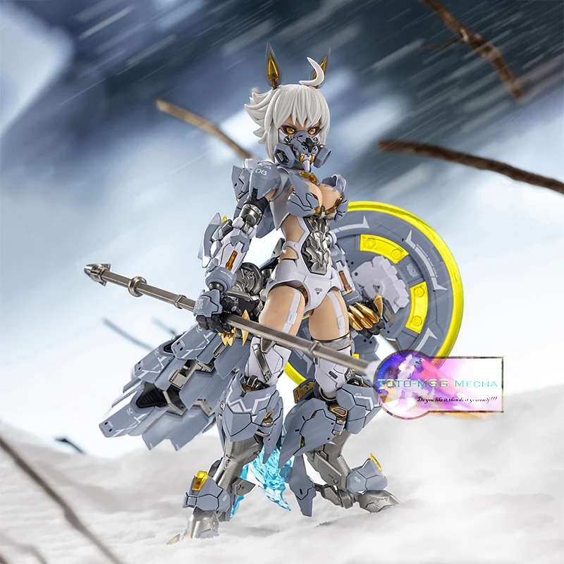 

[In-Stock]Nuke Matrix Cyber Forest Fantasy Girls Mad Wolf CF06 WolfGirl Mobile Suit Anime Action Figure Assembly Model Kit