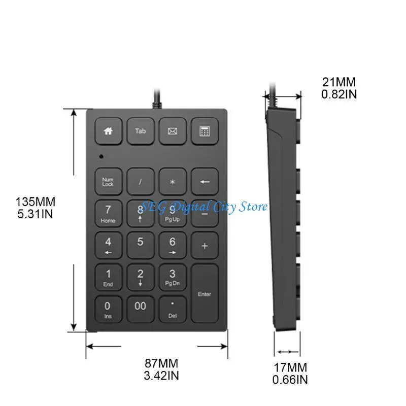 U75b Universal USB Numeric Pad for N28Keyboard Financial Application Dist