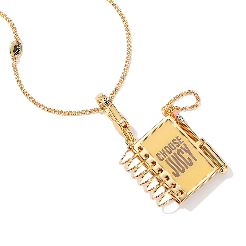 Bracelet Hand String Light Luxury Niche Letter Printing Stereo Loose-Leaf Laptop Pendant Openable Design Advanced Design Sense