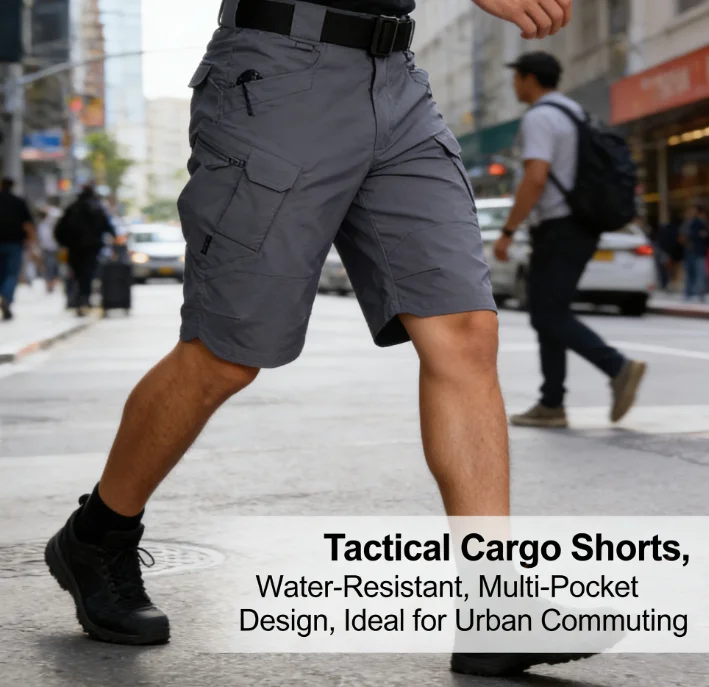 

Мужские летние износостойкие дышащие шорты, впитывающие пот, повседневные уличные шорты-карго с поясом