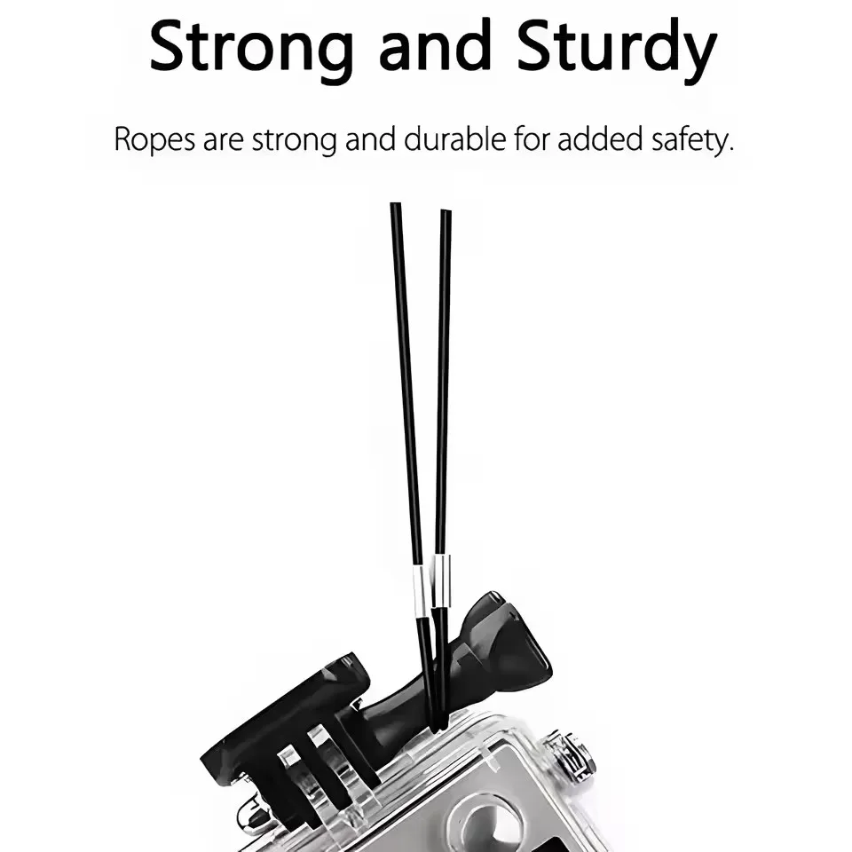 Universal 30cm Camera Safety Lanyard Ropes for Gopro Hero/Insta360/Dji/Sjcam Anti-Drop Stainless Steel Tether Wire Rope view 4