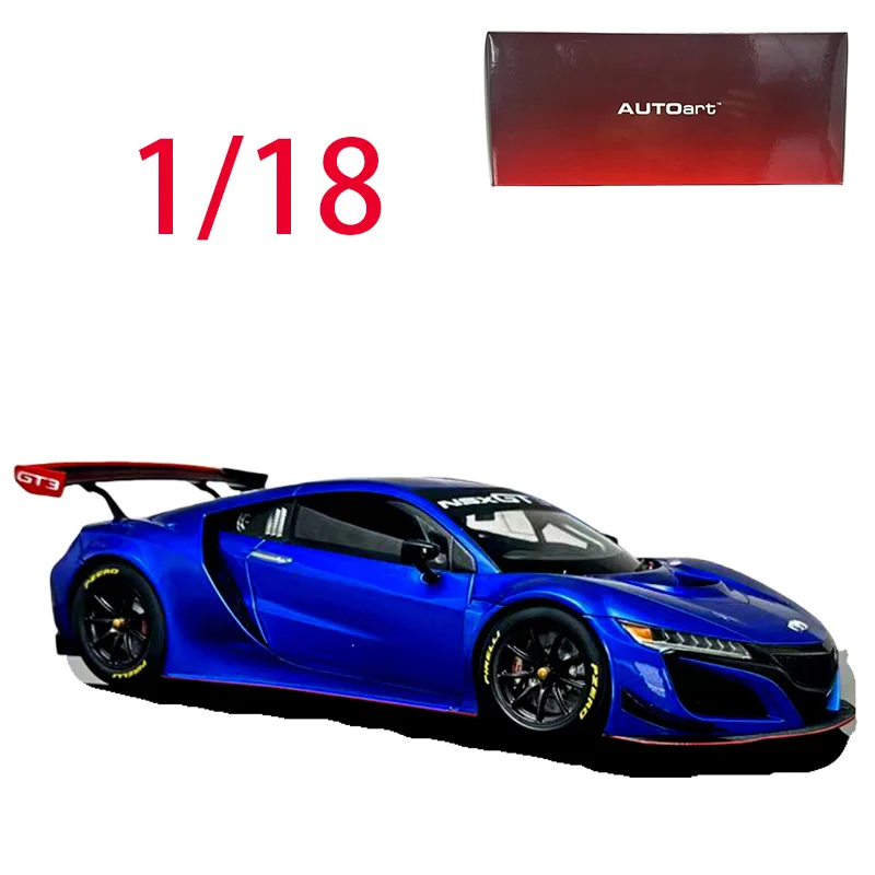 

AUTOart Diecast 1/18 Scale Honda Alloy Car Model Honda NSX GT3 2018 Play Vehicles Toys for Boys Original Box Decoration Item