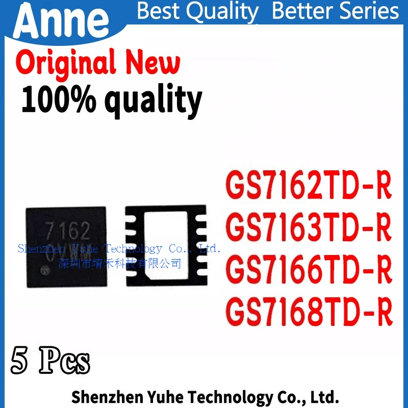 (5piece)100% New GS7162TD-R GS7163TD-R GS7166TD-R GS7162 GS7163 GS7166 7162 7163 7166 QFN-10 GS7168TD-R GS7168 7168 QFN-8