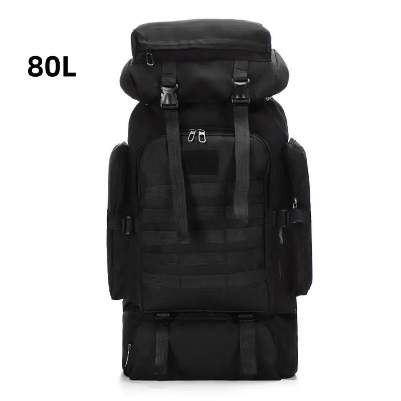 Mochila impermeable de gran capacidad para hombre y mujer, bolsa de viaje para deportes al aire libre, acampada y senderismo, 80L, novedad de 2024