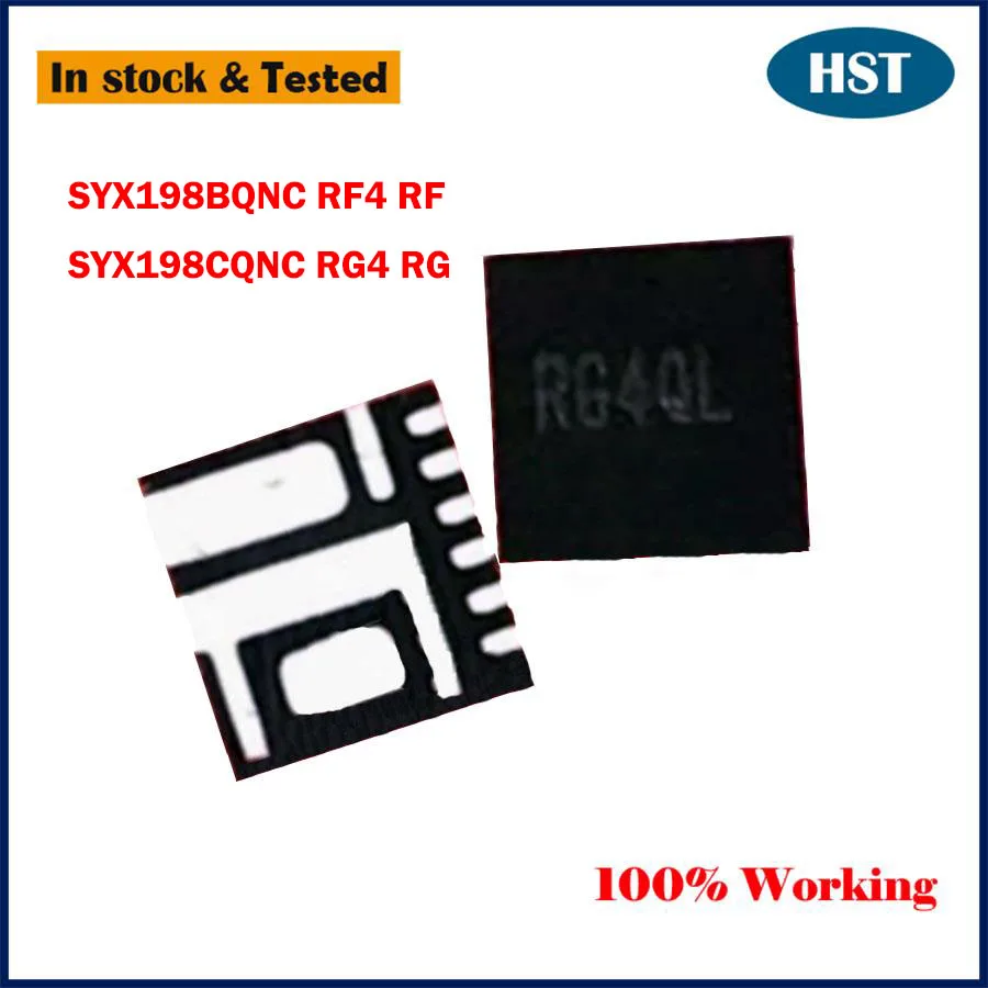 Chip IC Chipset Original SYX198BQNC SYX198B RF RF4 RG3 RG4 SYX198CQNC, 10 unidades por lote, nuevo