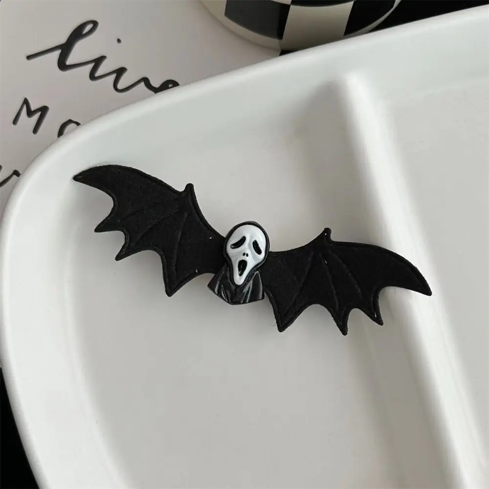 Gothic Ghost Halloween Hairpin Lolita Y2k Bat Wings Hair Clip Headdress Cosplay Bat Duckbill Clip Festival Gifts