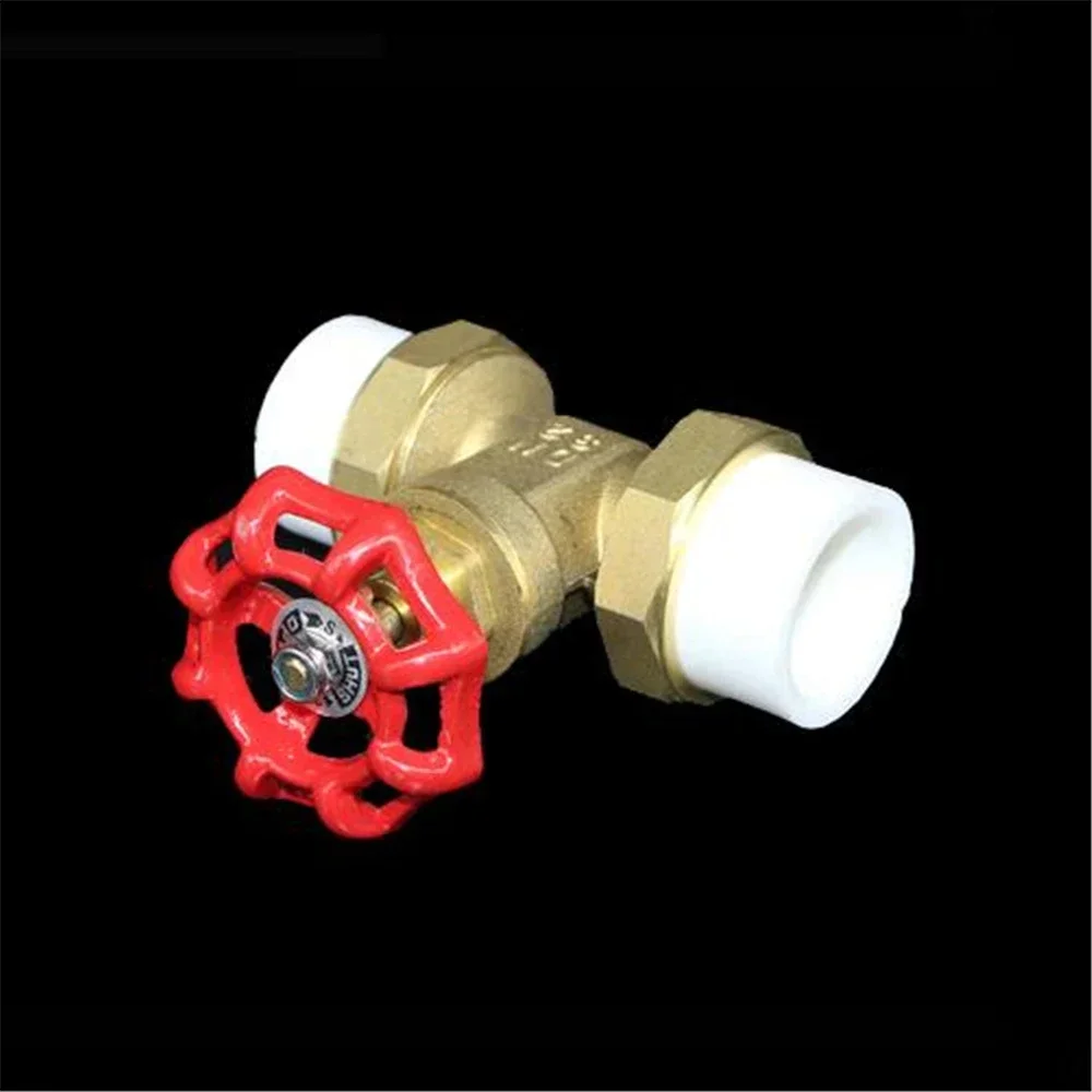 1pcs for PPR Double Live Gate Valve 20 25 32 Live Valve Full Copper  PPR Thickened Cut-off Gate
