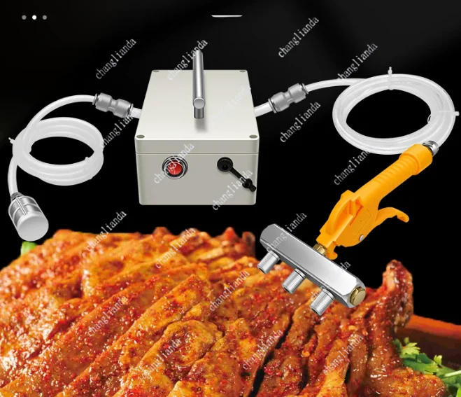 Machine Electric Saline Injection Pump Meat Marinated Syringe Steak Lamb Injector Electric Injection Gun Meat Pickling