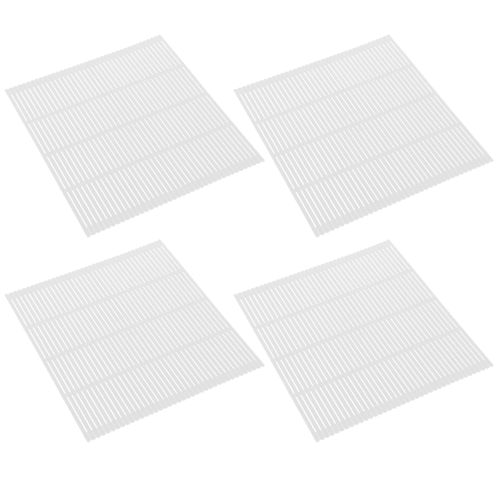 

4Pcs Plastic Sushi Rolling Mat Lightweight Sushi Making Tools Compact Storage Sushi Kit