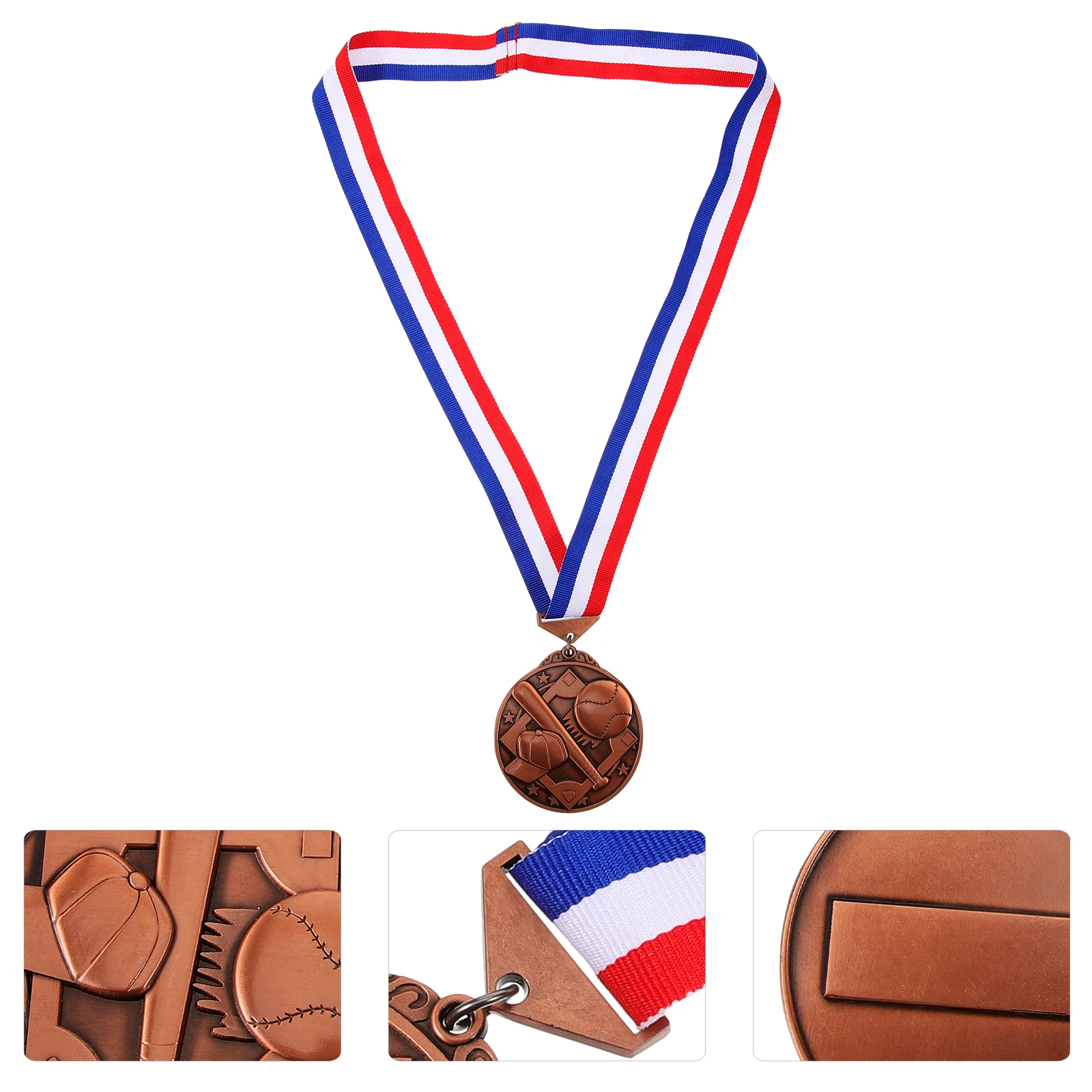 

Medals and Competition Decorative Award Metal with Neck Ribbon Sport Day Baseball for